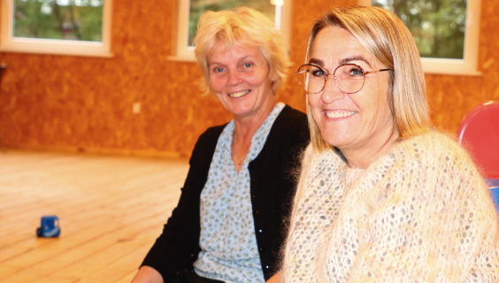 Dagplejerne Vibeke Wridt Jensen og Lone Absalon 